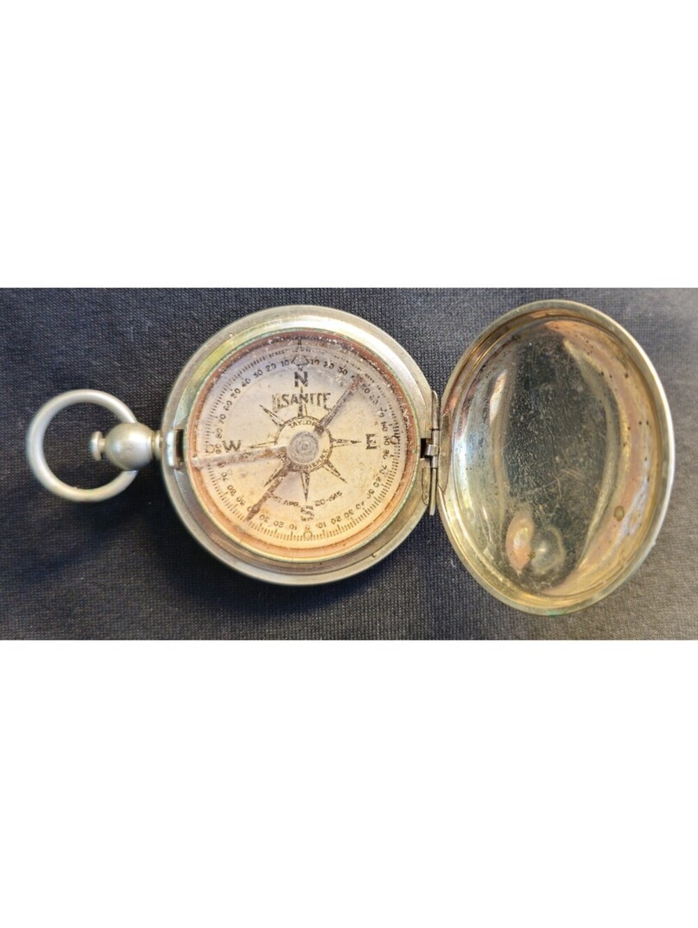 Antique WW I Era USANITE Compass Taylor Rochester NY Eng. Dept USA 1917